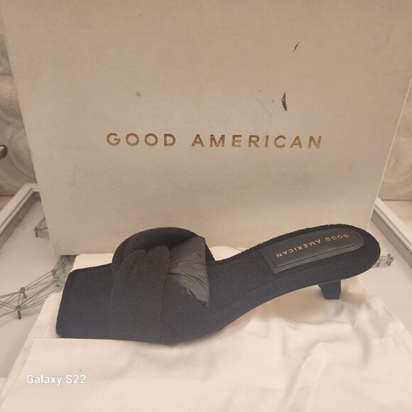 Good American Kickstand Terry Kitten Heels. NIB. Size Various - Picture 1 of 8